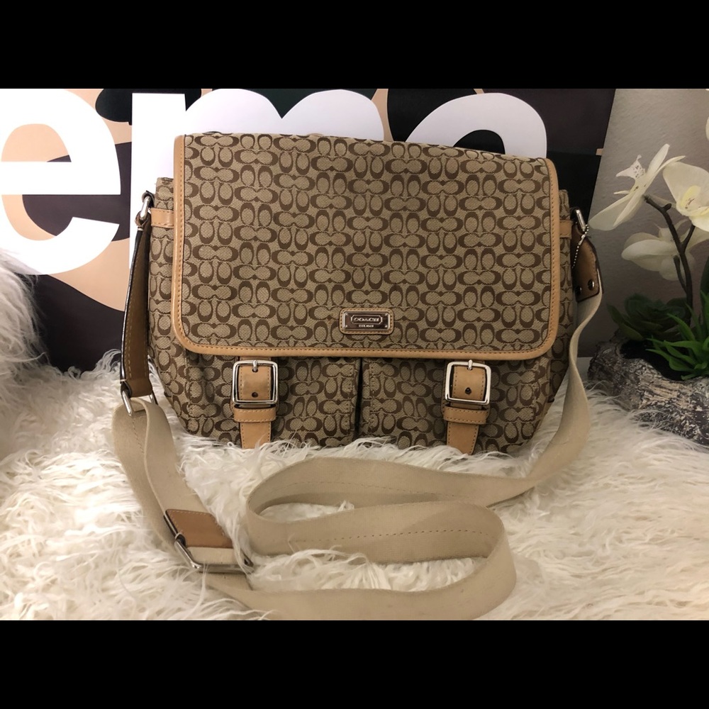 Coach vintage Monogram Signature Messenger Bag